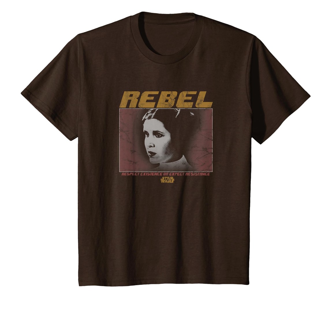 スターウォーズ プリンセス・レイア Princess Leia Rebel Respect Existence フロント バックプリント Tシャツ 半袖 ユニセックス