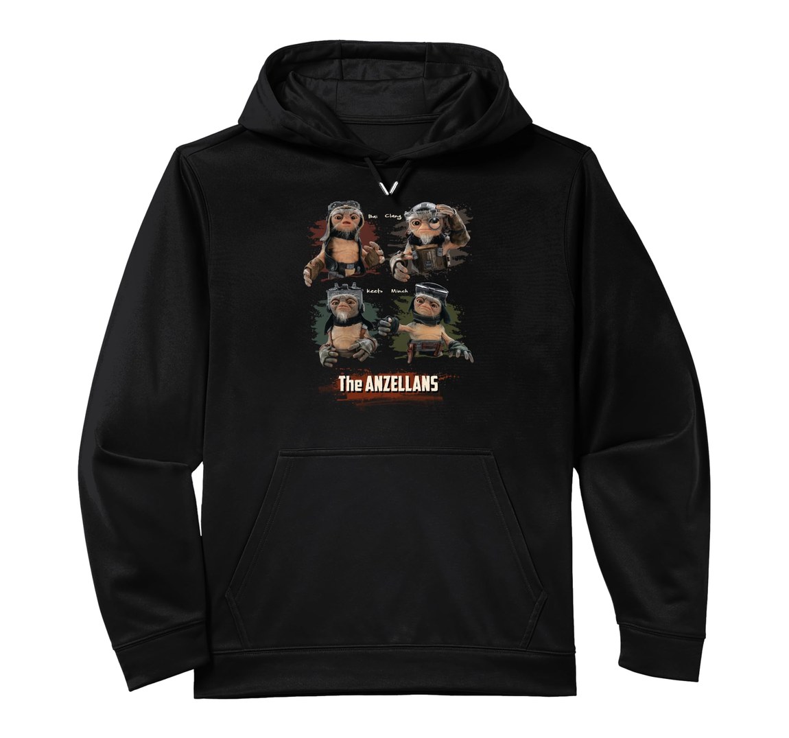 スターウォーズ マンダロリアン The Mandalorian グローグー Grogu アンゼラン Anzellans キャラクター デザイン パーカー 長袖 ユニセックス