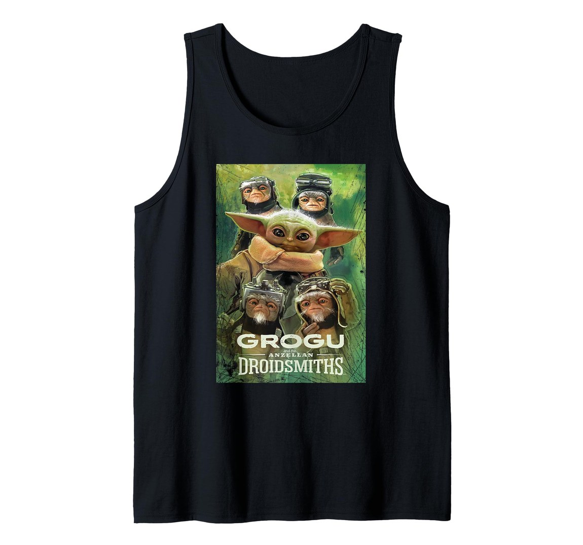 スターウォーズ マンダロリアン The Mandalorian グローグー Grogu アンゼラン Anzellan ドロイド修理工 デザイン タンクトップ