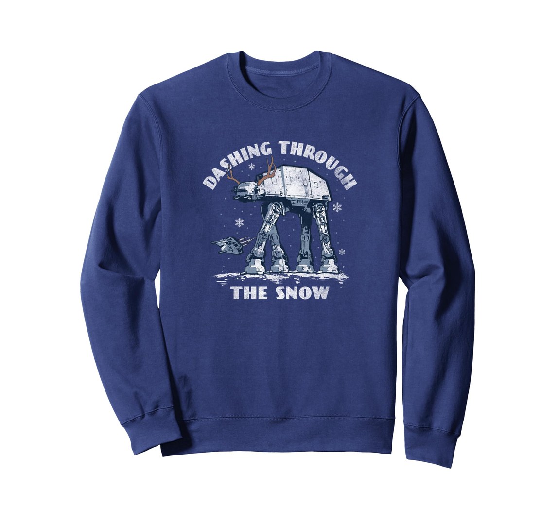 スターウォーズ Star Wars クリスマス AT-AT ウォーカー Dashing Through The Snow スウェット トレーナー 長袖 ユニセックス