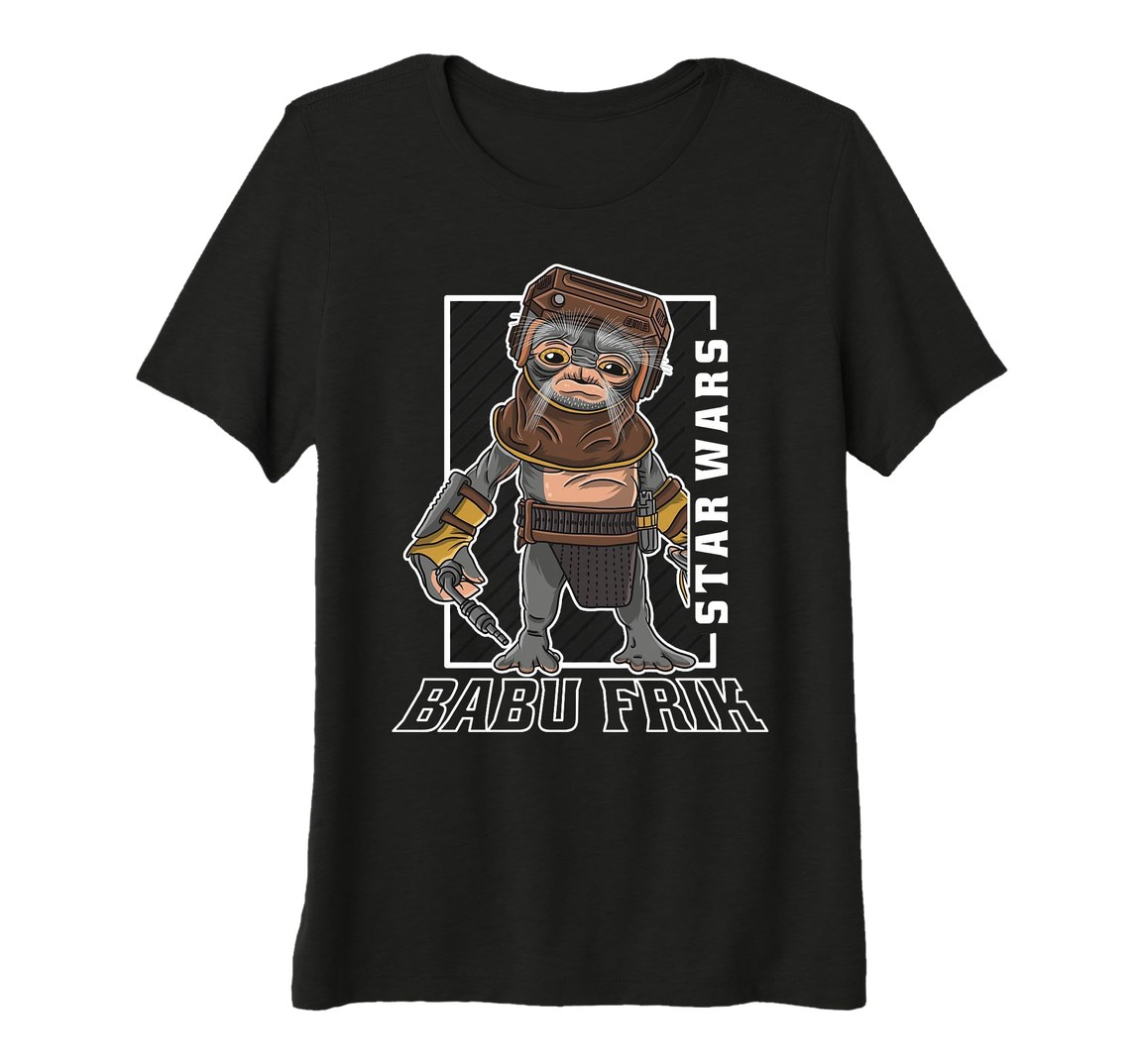 スター・ウォーズ スカイウォーカーの夜明け バブ・フリック Babu Frik ポートレート デザイン Tシャツ 半袖 レディース【商品情報】・ ブランド: スター・ウォーズ公式ライセンス・ デザイン: バブ・フリック ポートレート・ アイテム種別: Tシャツ・ 袖丈: 半袖・ カラー: ブラック【特徴】・ 映画『スター・ウォーズ／スカイウォーカーの夜明け』に登場するバブ・フリックのポートレートデザインです。・ 独自のトライブレンド生地を使用し、軽量かつ非常にソフトな肌触りが特徴です。・ 快適な着心地のクルーネックと、シルエットを整えるサイドシーム構造を採用しています。・ スター・ウォーズの公式ライセンスを取得したアパレル商品です。■ サイズ表（着用者の身体サイズ目安・1インチ=約2.54cm換算）※海外(米国)規格です。ゆとりを含むため普段のサイズより1つ下を選ぶ方もいます。【レディース】サイズバストウエストXS84〜86cm64〜66cmS89〜91cm69〜71cmM94〜97cm74〜76cmL99〜104cm79〜84cmXL107〜112cm86〜91cmXXL(2XL)114〜122cm94〜102cm※モニター環境により色味が実物と異なる場合があります。海外倉庫からの入荷のためお届けまでお時間をいただきます。※サイズについて海外規格のため、ご注文前に上記サイズ表を必ずご確認ください。サイズ選び間違いによる交換・返品はお受けできません。