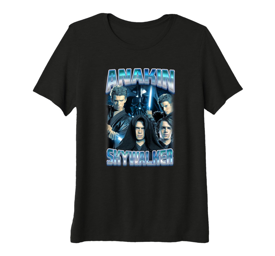 スターウォーズ エピソード1/ファントム・メナス アナキン・スカイウォーカー Anakin Skywalker フォトコラージュ ポスターデザイン Tシャツ 半袖【商品情報】・ ブランド: スターウォーズ公式ライセンス・ デザイン: アナキン・スカイウォーカー フォトコラージュ ポスター・ アイテム種別: Tシャツ (半袖)・ カラー: ブラック【特徴】・ 映画『スター・ウォーズ エピソード1/ファントム・メナス』の公開を記念した、若きアナキン・スカイウォーカーのデザイン。・ 複数の劇中シーンやポスタービジュアルを組み合わせた、フォトコラージュ形式のグラフィック。・ 軽量で非常に柔らかい肌触りが特徴のトライブレンド素材を使用しており、快適な着心地を実現。・ クラシックなクルーネックとサイドシーム構造を採用し、洗練されたシルエットに仕上げています。・ ジェダイ、シス、ライトセーバーなどシリーズの象徴的な要素を感じさせる公式ライセンスアイテム。■ サイズ表（着用者の身体サイズ目安・1インチ=約2.54cm換算）※海外(米国)規格です。ゆとりを含むため普段のサイズより1つ下を選ぶ方もいます。【レディース】サイズバストウエストXS84〜86cm64〜66cmS89〜91cm69〜71cmM94〜97cm74〜76cmL99〜104cm79〜84cmXL107〜112cm86〜91cmXXL(2XL)114〜122cm94〜102cm※モニター環境により色味が実物と異なる場合があります。海外倉庫からの入荷のためお届けまでお時間をいただきます。※サイズについて海外規格のため、ご注文前に上記サイズ表を必ずご確認ください。サイズ選び間違いによる交換・返品はお受けできません。