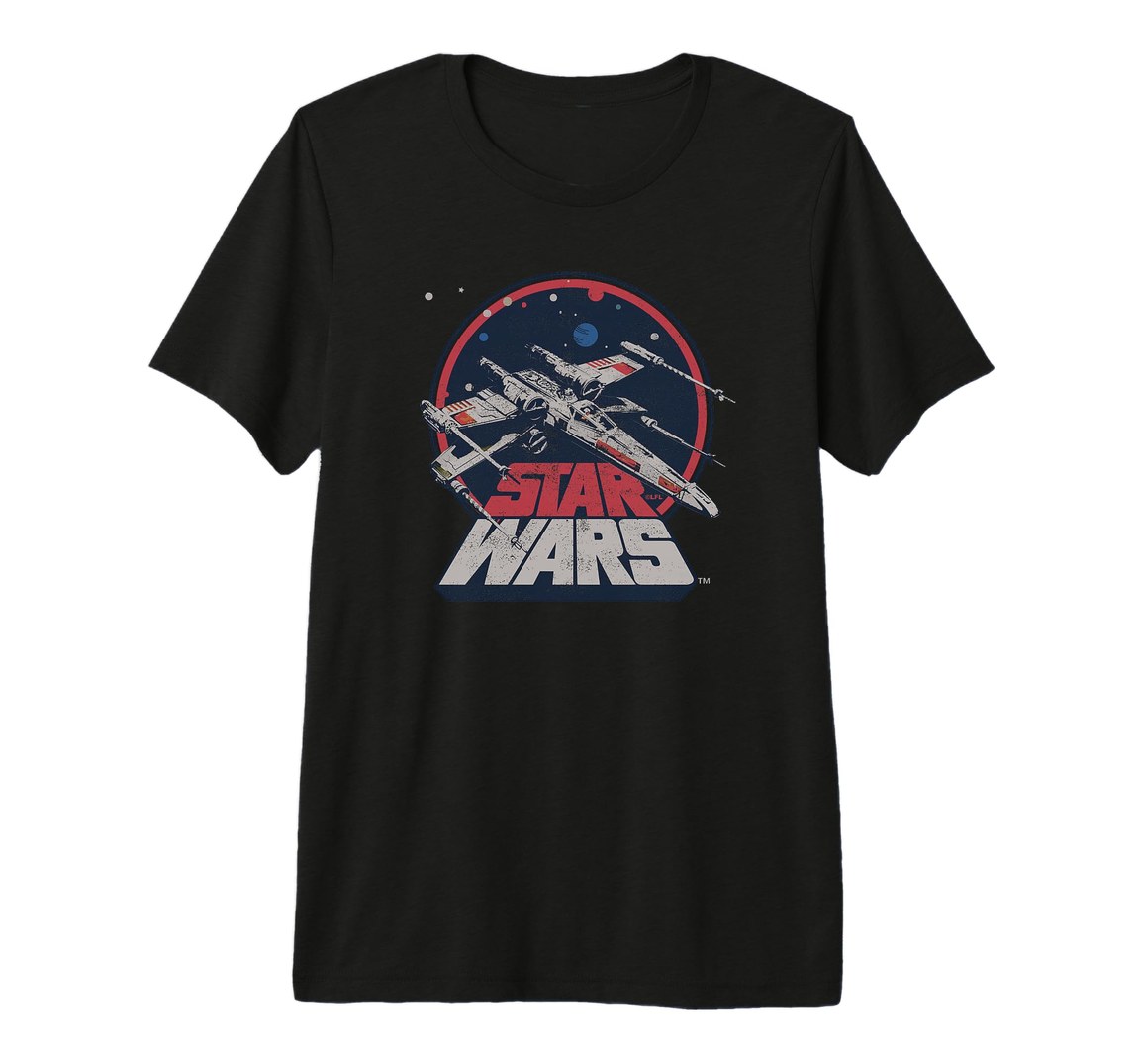 スターウォーズ Xウイング・スターファイター X-Wing Starfighter ヴィンテージデザイン Tシャツ 半袖
