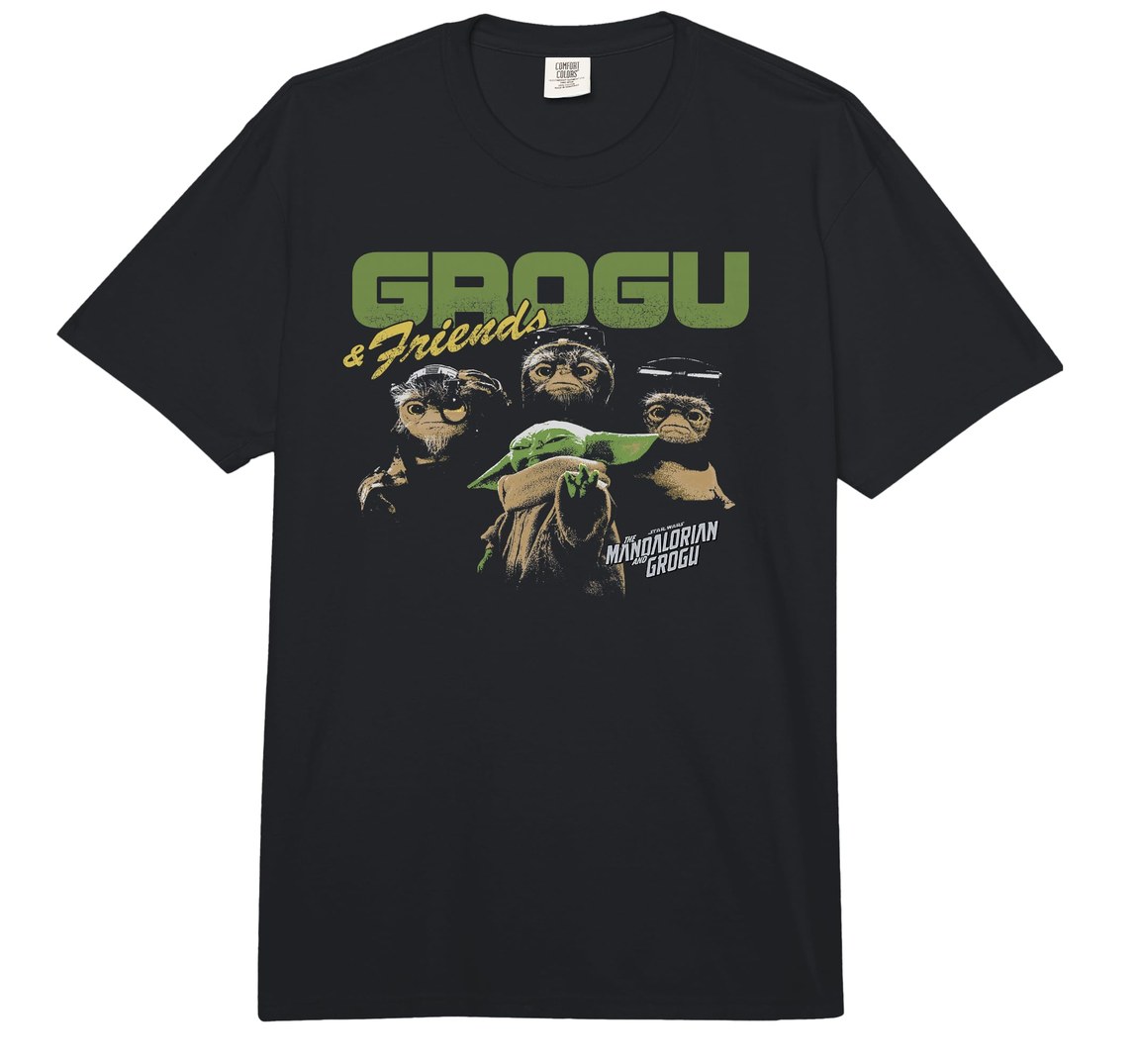 スターウォーズ マンダロリアン The Mandalorian グローグー Grogu アンゼラン Anzellan レトロデザイン Tシャツ 半袖 ユニセックス