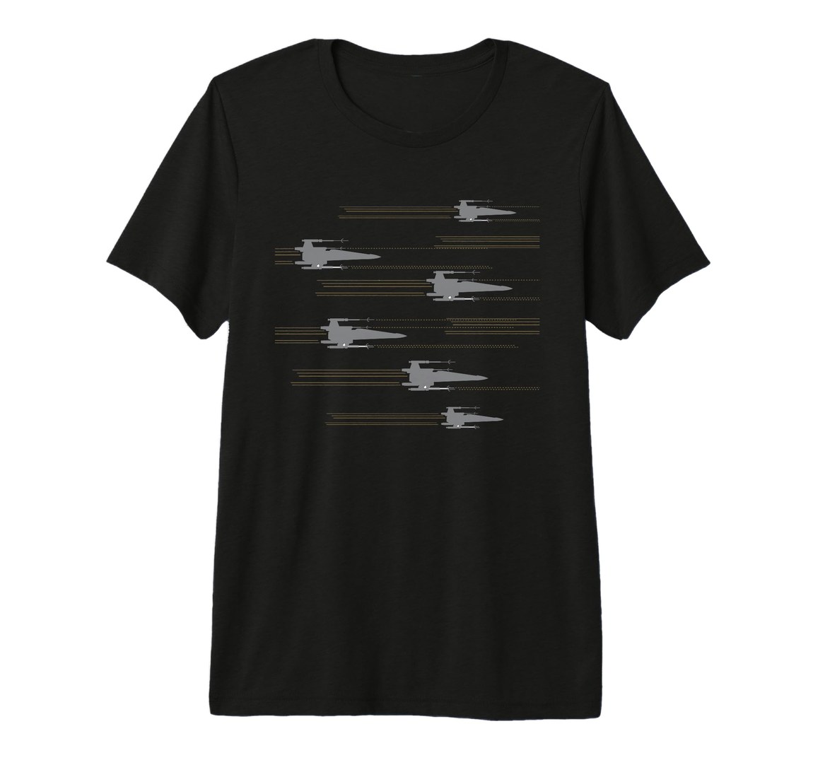スターウォーズ Xウイング・スターファイター X-Wing Starfighter フリートパターン Tシャツ 半袖