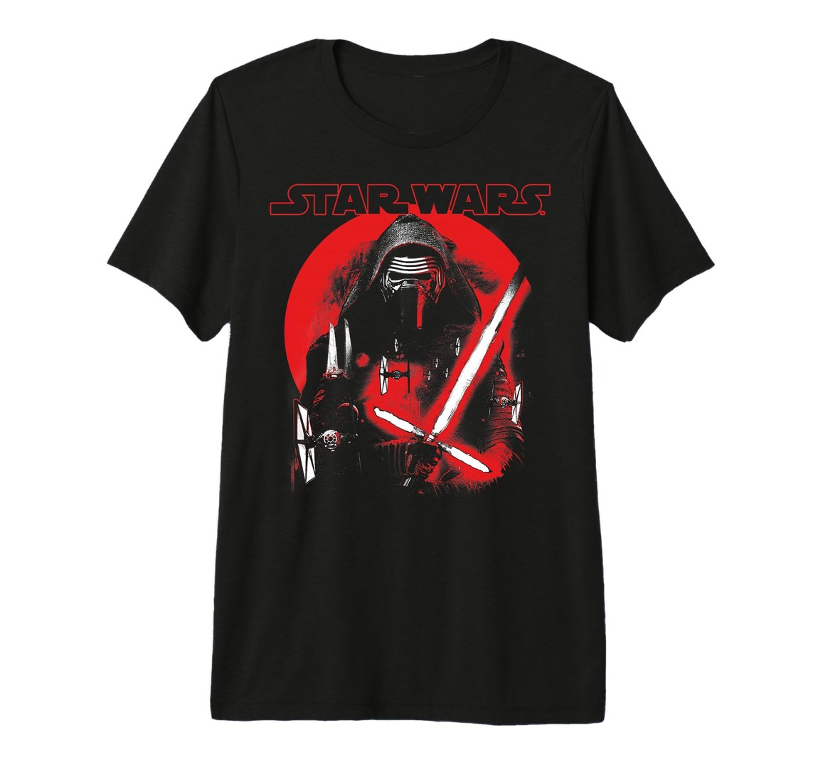 スター・ウォーズ カイロ・レン Kylo Ren 夕日 ポスター デザイン プレミアム トライブレンド Tシャツ 半袖