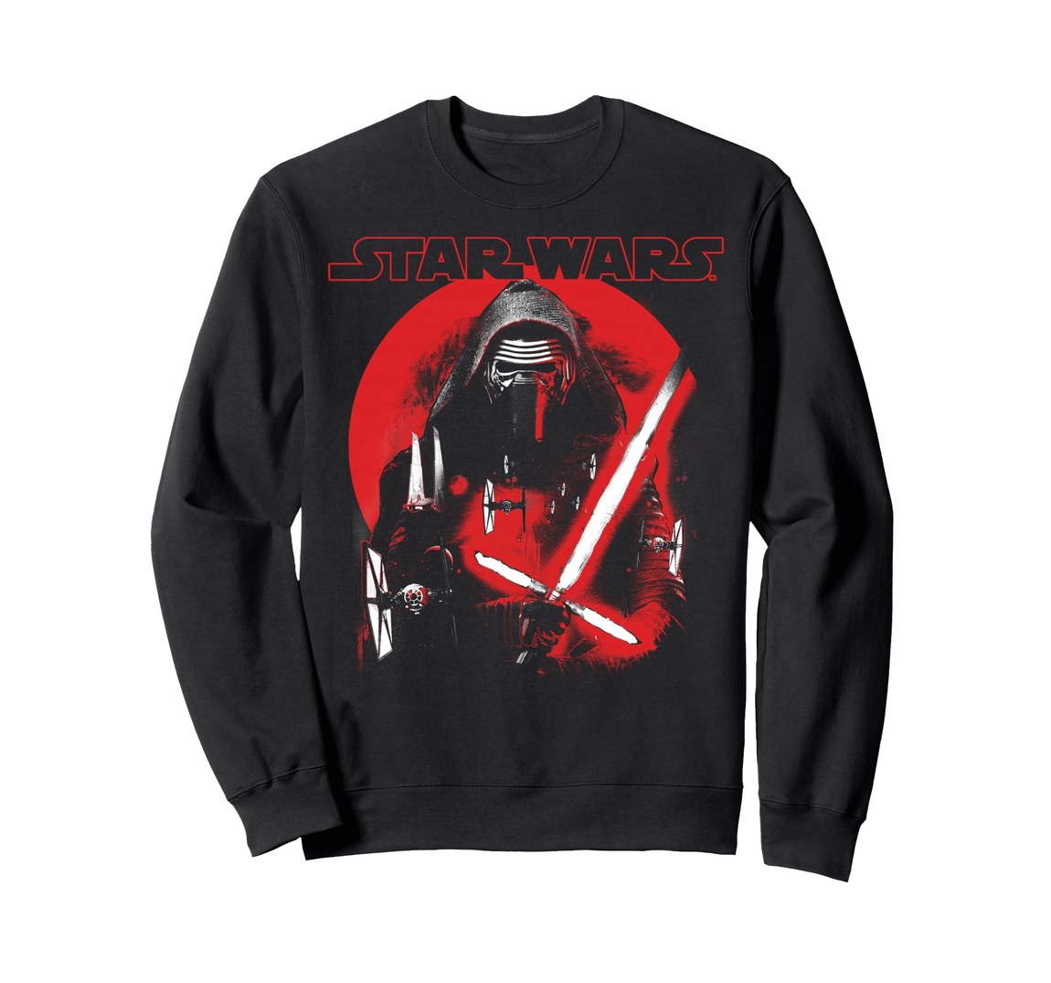 スターウォーズ カイロ・レン Kylo Ren サンセット ポスター デザイン スウェット 長袖 ユニセックス