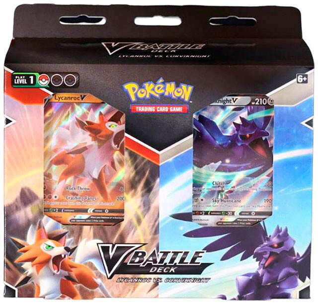 ポケモン英語版 Pokemon V Battle Decks Lycanroc V vs Corviknight V ダブルデッキセット