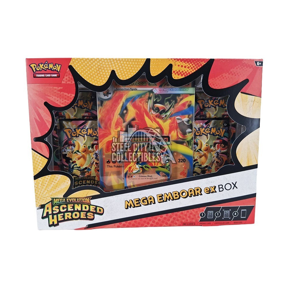 ポケモン英語版 Pokemon Mega Evolution ME2.5 Ascended Heroes Mega ex Box 特典プロモカード & ブースターパック入り