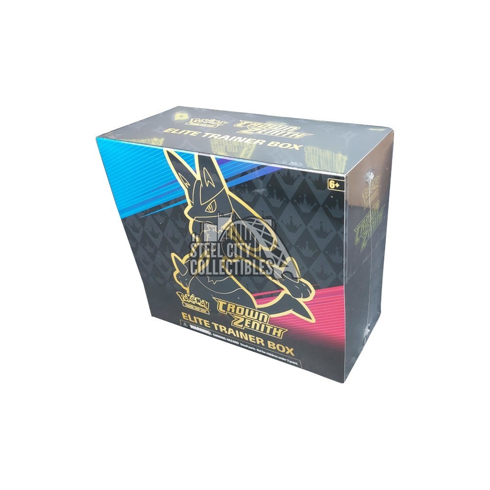 ポケモン英語版 2023 Pokemon Crown Zenith Elite Trainer Box ホビーボックス Lucario プロモカード封入