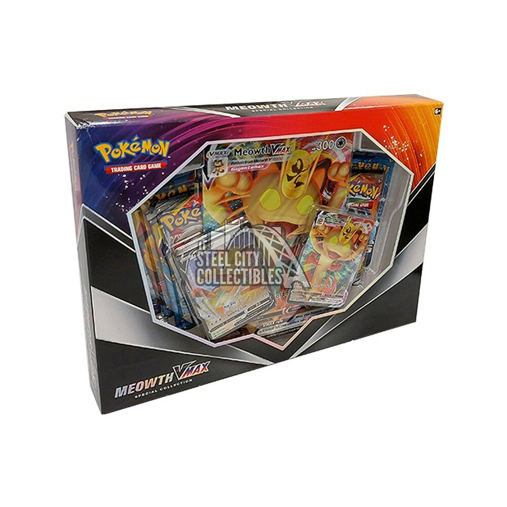 ポケモン英語版 2020 Pokemon TCG Meowth VMAX Special Collection Box スペシャルコレクションボックス ニャースVMAX