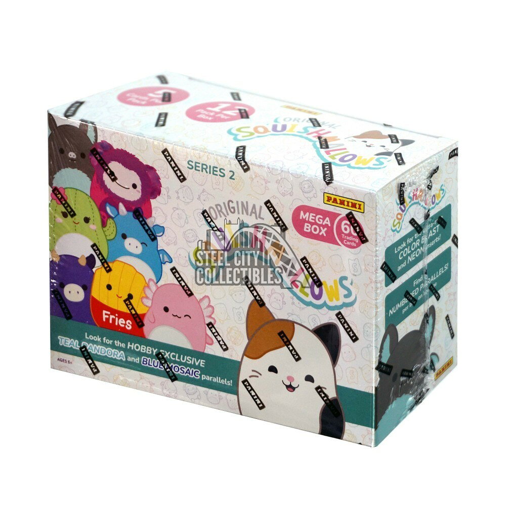 スクイッシュマロ 2025 Panini Squishmallows ホビーメガボックス 英語版 トレーディングカード 未開封ボックス