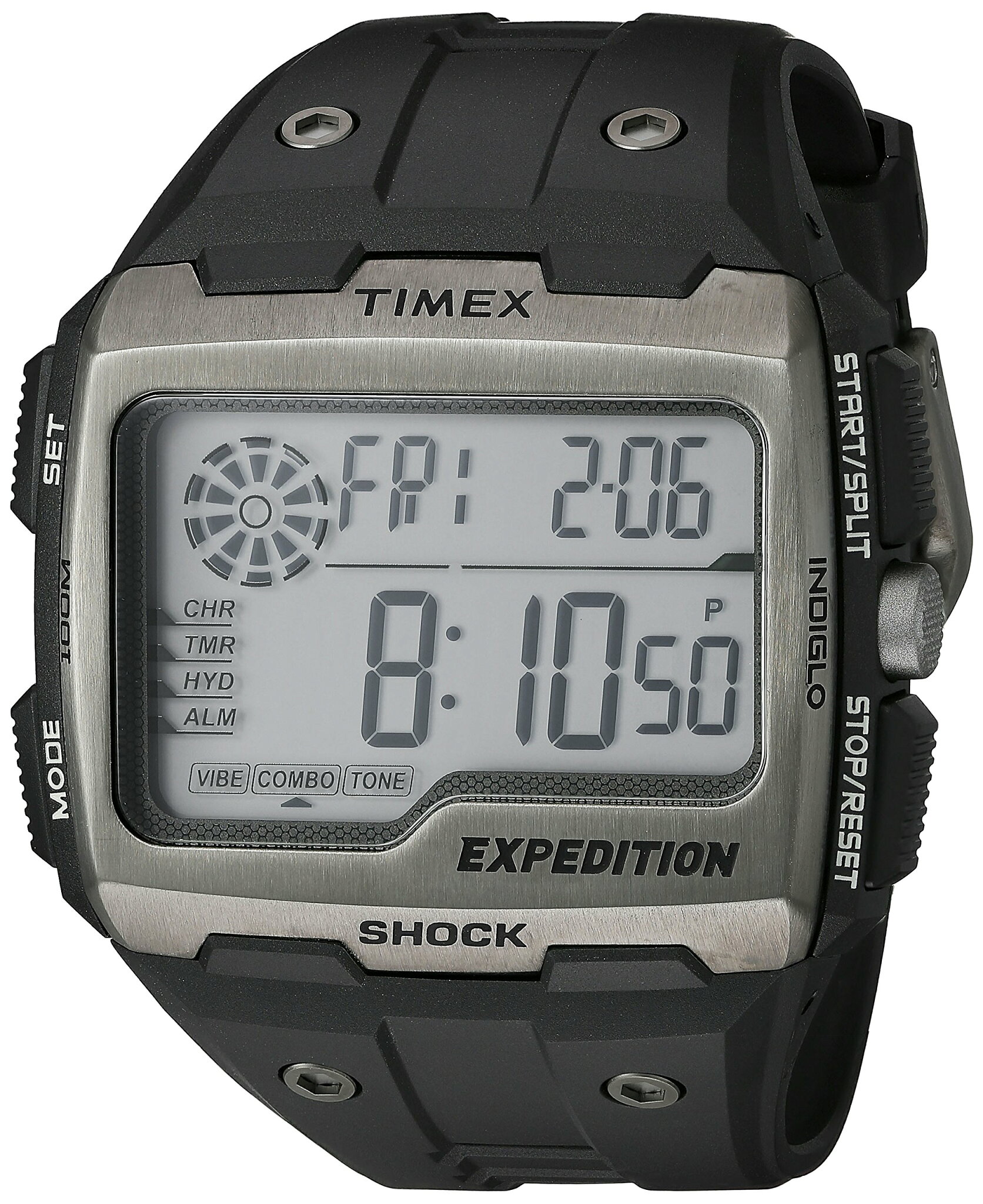 Timexタイメックス メンズ TW4B02500 Expedition Grid Shock Black Resin Strap Watch