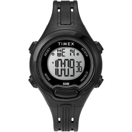 Timexタイメックス ユニセックス男女兼用 DGTL MidSize 38mm Watch Black Case with Black Resin Strap Timexタイメックス ユニセックス男女兼用 DGTL MidSize 38mm Watch Black Case with Black Resin Strap