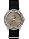 Timexタイメックス メンズ マーリン オートマチック 38mm 腕時計 ブラックストラップ タン文字盤 ステンレススチールケース