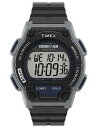 Timexタイメックス メンズ アイアンマン トライアスロン エンデュア 30 ショック 42mm 腕時計 ブラック&シルバーケース ブラックレジンストラップ