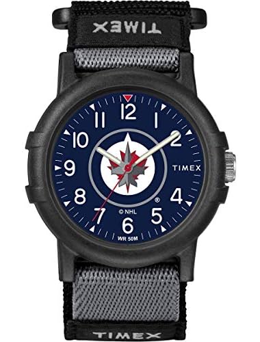 Timexタイメックス メンズ NFL プライド 40mm 腕時計 ニューヨーク・ジェッツ ブラックFastWrapストラップ