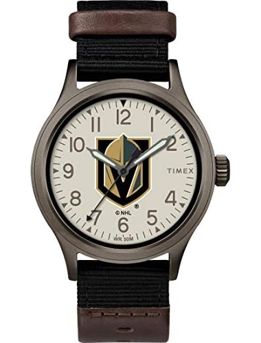 Timexタイメックス メンズ NHL プライド 40mm 腕時計 オタワ・セネターズ ブラックFastWrapストラップ