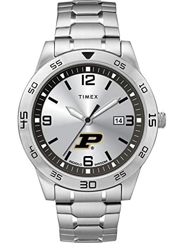 Timexタイメックス トリビュート メンズ カレッジエイト サイテーション 42mm 腕時計 パデュー大学ボイラーメーカーズ ステンレススチール エクスパンションバンド