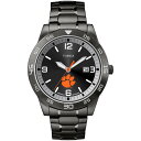 Timexタイメックス トリビュート メンズ カレッジエイト アクレイム 42mm ウォッチ クレムソン タイガース ブラック ステンレススチール エクスパンション バンド