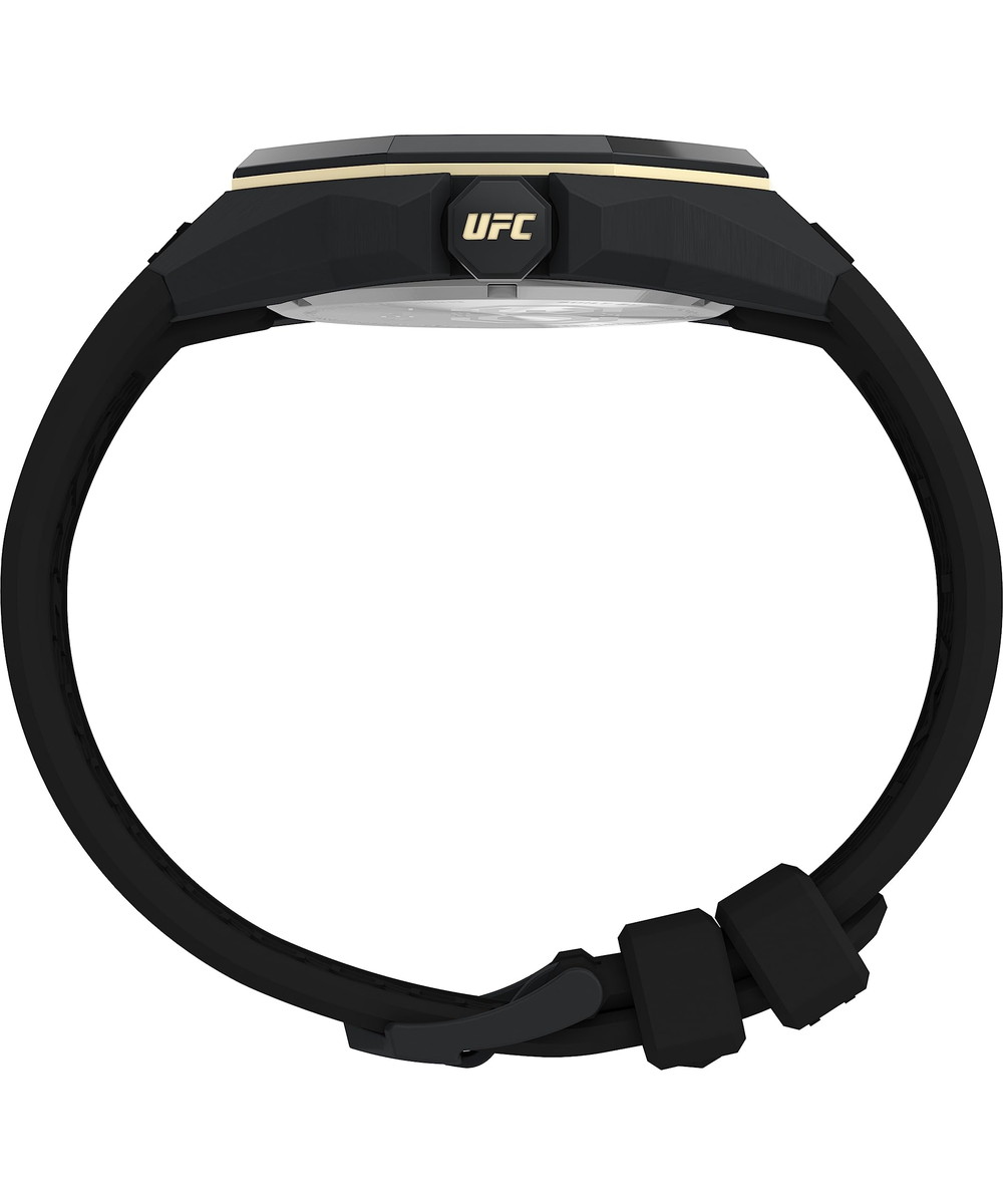Timexタイメックス UFC メンズ プロ 44mm ウォッチ ブラック ストラップ ブラック ダイヤル ブラック ケース