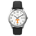 Timexタイメックス トリビュート メンズ カレッジエイト イージーリーダー 38mm 腕時計 テネシー ボランティアーズ ブラック レザー ストラップ