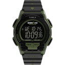 Timexタイメックス メンズ アイアンマン ショック エンデュア 42mm ウォッチ ブラック ストラップ デジタル ダイアル グリーン ケース