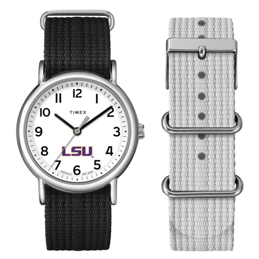 Timexタイメックス ユニセックス ウィークエンダー ボックスセット 38mm ウォッチ LSU タイガース