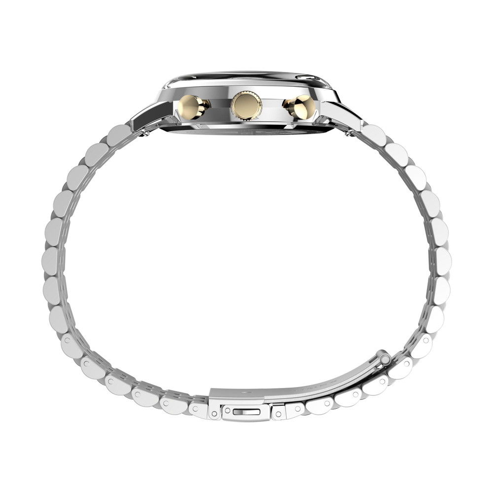 Timexタイメックス メンズ マーリン クォーツ クロノグラフ 40mm 腕時計 ステンレススチール ブレスレット シャンパンダイヤル ツートン ケース