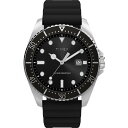 Timexタイメックス メンズ ドレス 42mm ウォッチ ツートーン ブレスレット ブルー ダイアル シルバートーン ケース