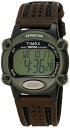 Timex メンズ T48042 Expedition フルサイズ Digital CAT ブラウンナイロン/レザーストラップ腕時計(2)