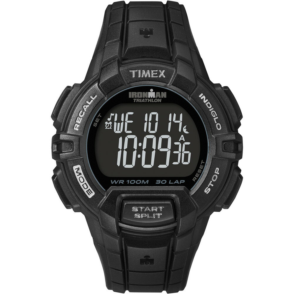 Timex  Ironman Triathlon Rugged 30 44mm ӻ ֥å ֥å쥸󥹥ȥå