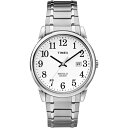 Timex メンズ TW2P81300 Easy Reader シルバートーン ステンレススチールエクスパンションバンド腕時計