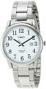 Timex メンズ Easy Reader 38mm 腕時計 シルバートーンケース ホワイトダイアル シルバートーンステンレススチールブレスレット
