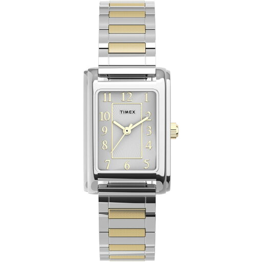 Timex レディース Meriden 21mm 腕時計 - ツートーン エクスパンションバンド Timex レディース Meriden 21mm 腕時計 - ツートーン エクスパンションバンド