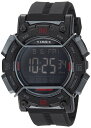 Timex メンズ TW4B17900 Expedition Digital CAT 47mm ブラック/ネガティブ レジンストラップ腕時計