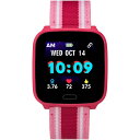iConnect by Timex キッズ アクティブスマートウォッチ 心拍数、通知&アクティビティトラッキング 37mm - ピンク ピンクストライプストラップ