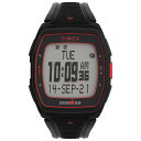 Timex Ironman T300 41mm クォーツ スポーツウォッチ シリコンストラップ ブラック 20 (モデル: TW5M47500SO)