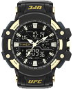 Timex TW5M58300JT 53mm ブラックストラップ ブラックダイアル&ブラックケース UFC メンズ Combat 腕時計