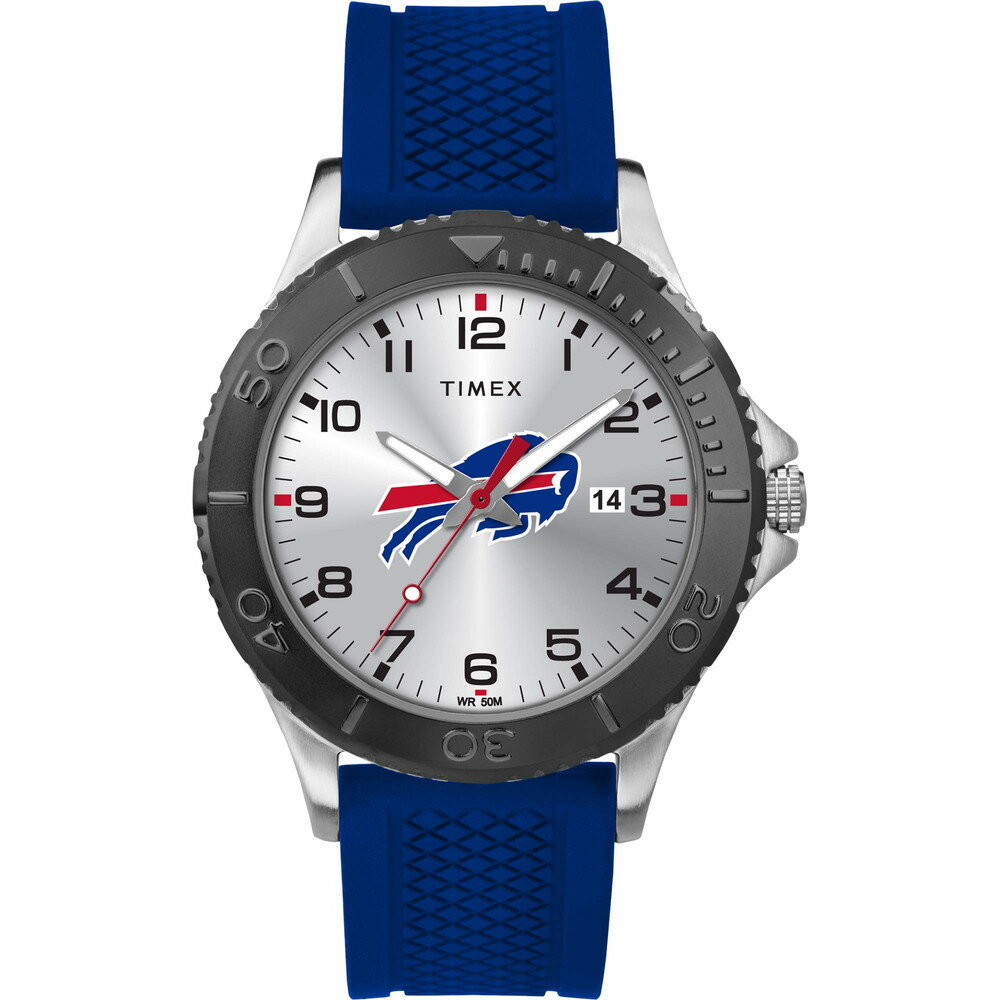 Timex メンズ TWZFBILMN NFL Gamer Buffalo Bills 腕時計