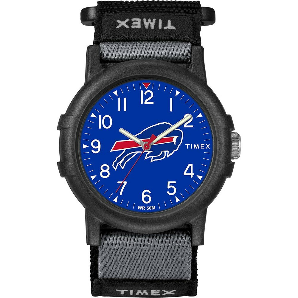 Timex NFL Recruit 38mm 腕時計 Buffalo Bills �