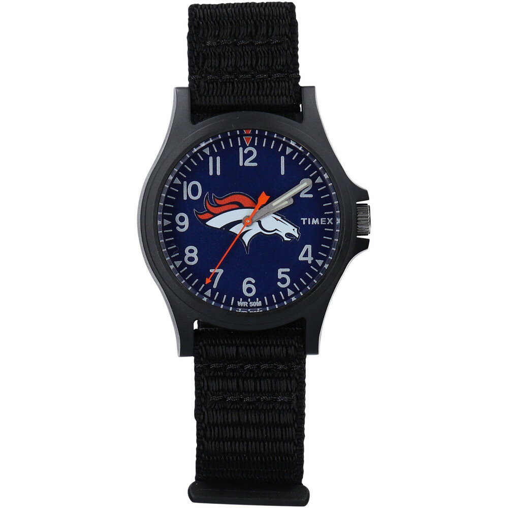 Timex ��� NFL Pride 40mm �ӻ��� Denver Broncos �֥�å�FastWrap���ȥ�å�