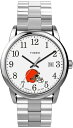 Timex メンズ Easy Reader 38mm 腕時計 Cleveland Browns エクスパンションバンド