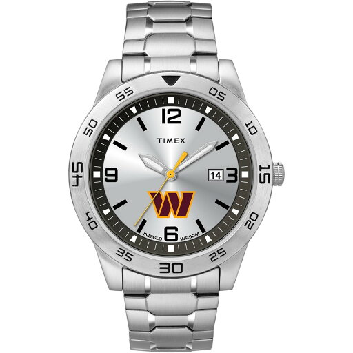 Timex Tribute メンズ NFL Citation 42mm 腕時計 Washington Commanders ステンレススチールエクスパンションバンド Timex Tribute メンズ NFL Citation 42mm 腕時計 Washington Commanders ステンレススチールエクスパンションバンド