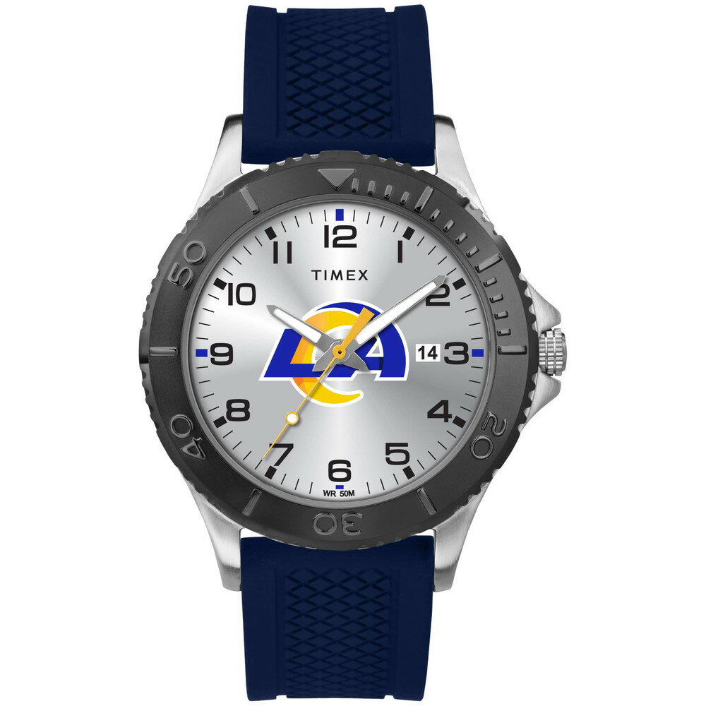 Timex メンズ TWZFRAMME NFL Gamer Los Angeles Rams 腕時計