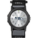 Timex NFL Recruit 38mm 腕時計 Seattle Seahawks ブラックファブリックストラップ
