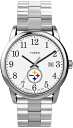 Timex メンズ Easy Reader 38mm 腕時計 Pittsburgh Steelers エクスパンションバンド