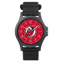 Timex メンズ NHL Pride 40mm 腕時計 - New Jersey Devils ブラックFastWrapストラップ