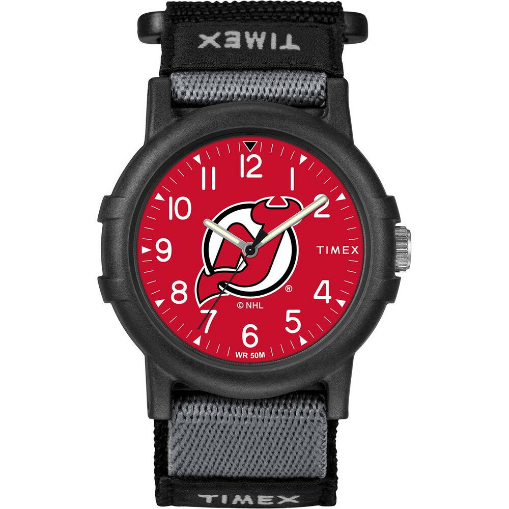 Timex NHL Recruit 38mm 腕時計 New Jersey Devi
