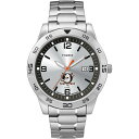 Timex メンズ NHL サイテーション 42mm ウォッチ - Anaheim Ducks ステンレススチールエクスパンションバンド付き